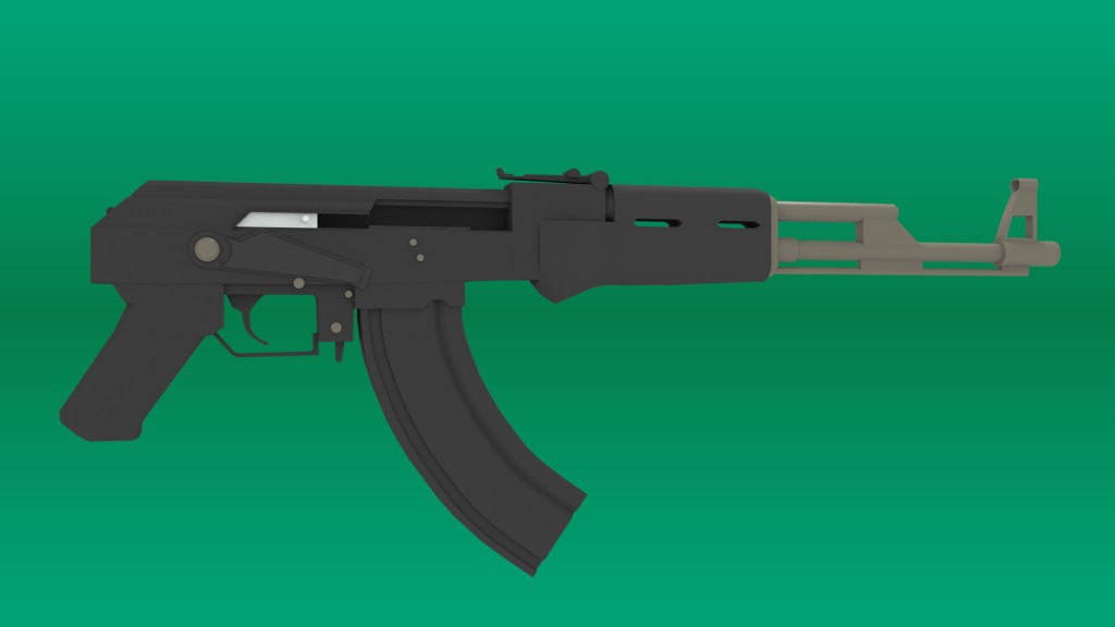 Rigged AK47 preview image 2